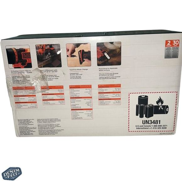 BLACK+DECKER 20V 4 Tool Combo Kit w/ 2Lithium Ion Batteries & Charger | NEW!! - Picture 2 of 16